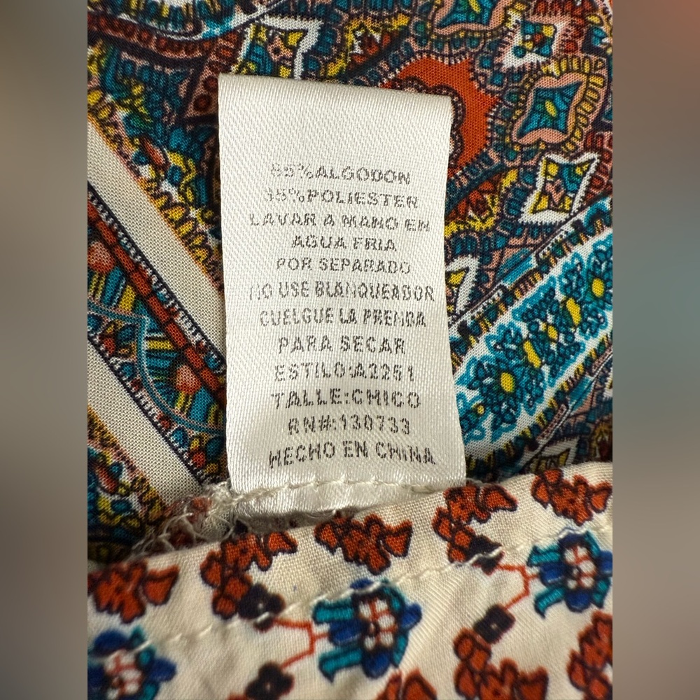 Umgee Multicolor Patterned Tunic/Dress - Picture 7 of 7
